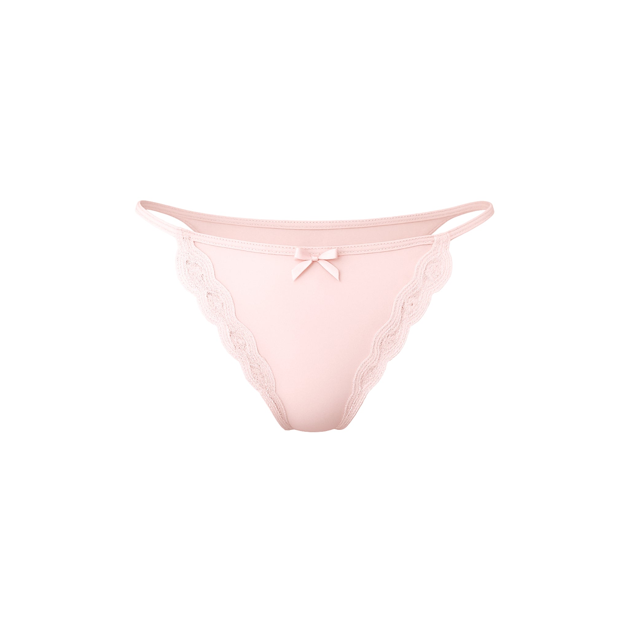 Soft Bloom Satin Bra Top Set in Champagne Pink