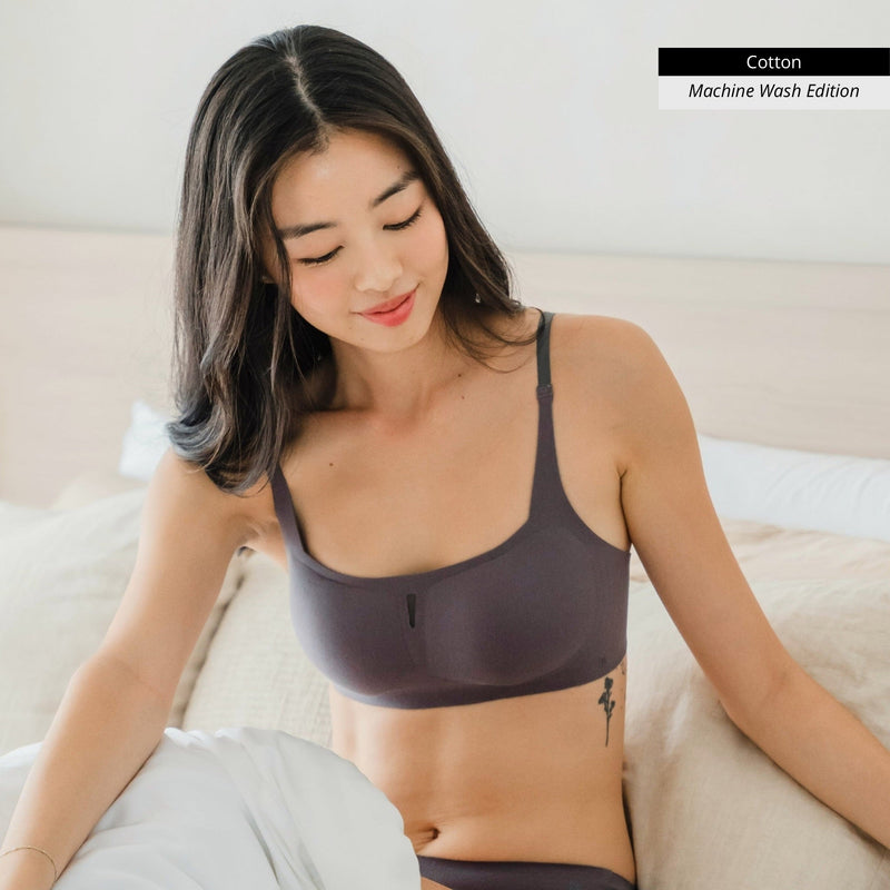 air-ee Cotton Square Neck Seamless Bra (Machine Wash Edition)