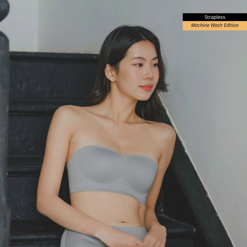air-ee Seamless Anti-slip Strapless Bra (Machine Wash Edition)