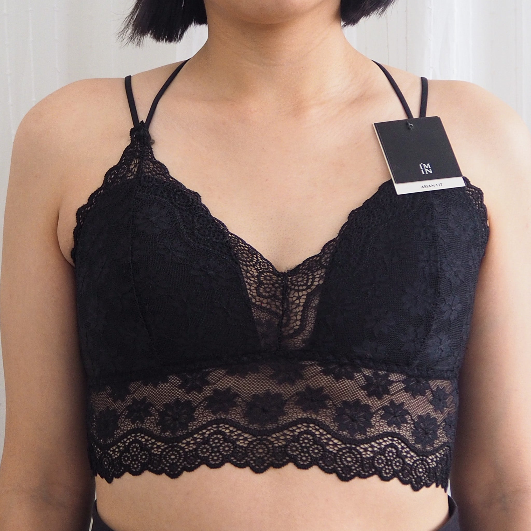Lacey Black Midi Bralette