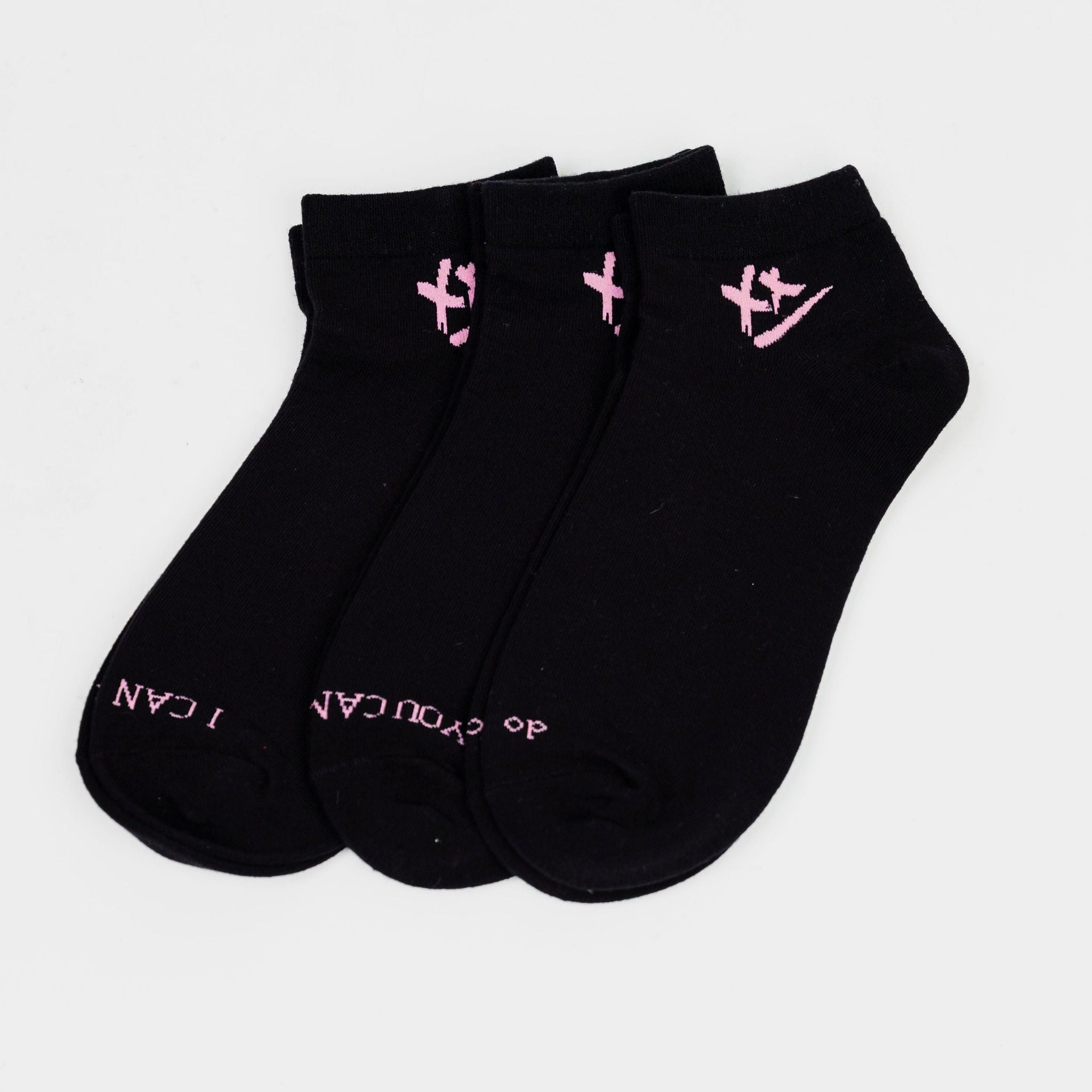 Motivational Socks in Black (Box of 3 pairs)