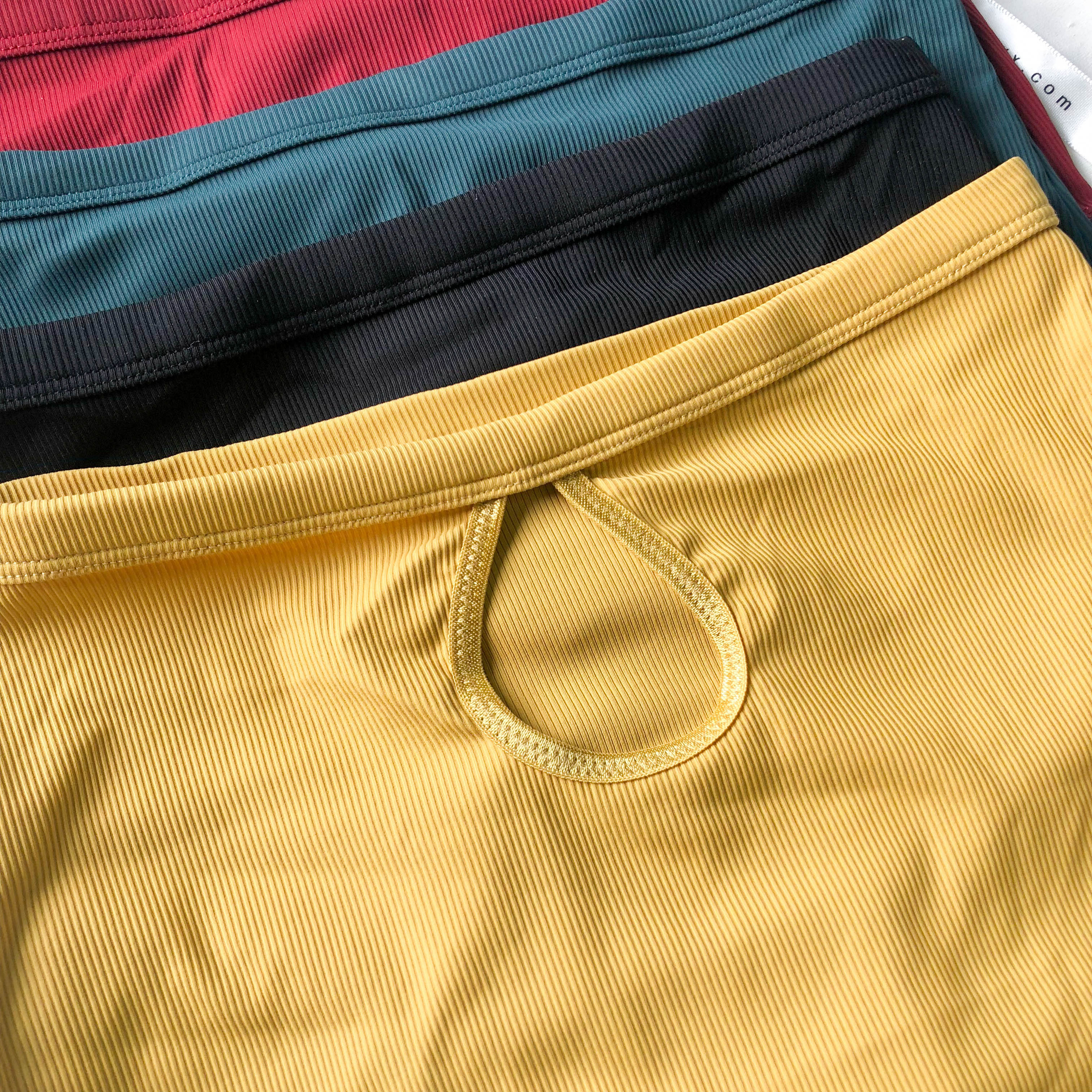 Everyday Ribbed High Waisted Cheeky in Mustard