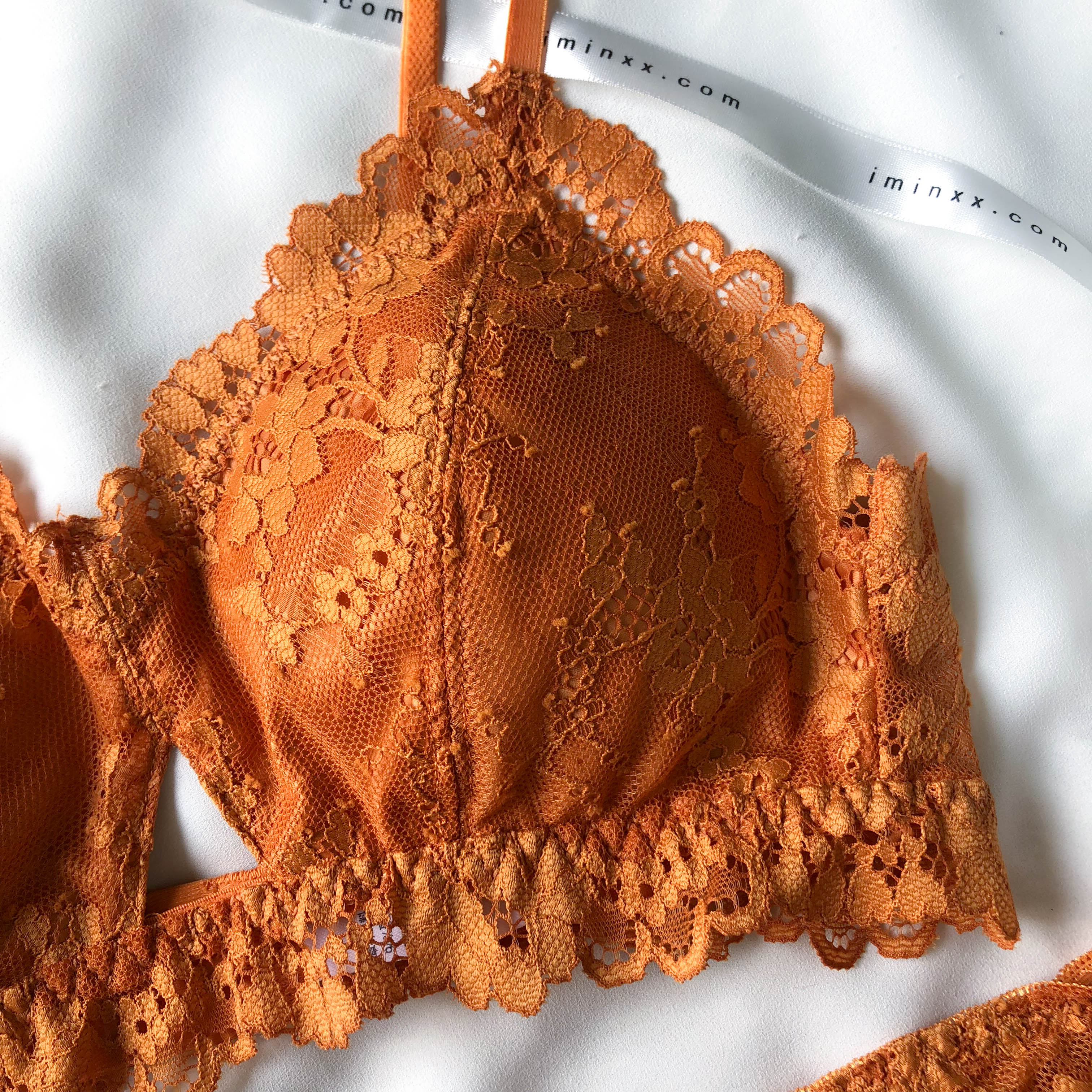 Blooming Love Bralette in Apricot (Size S & L Only)