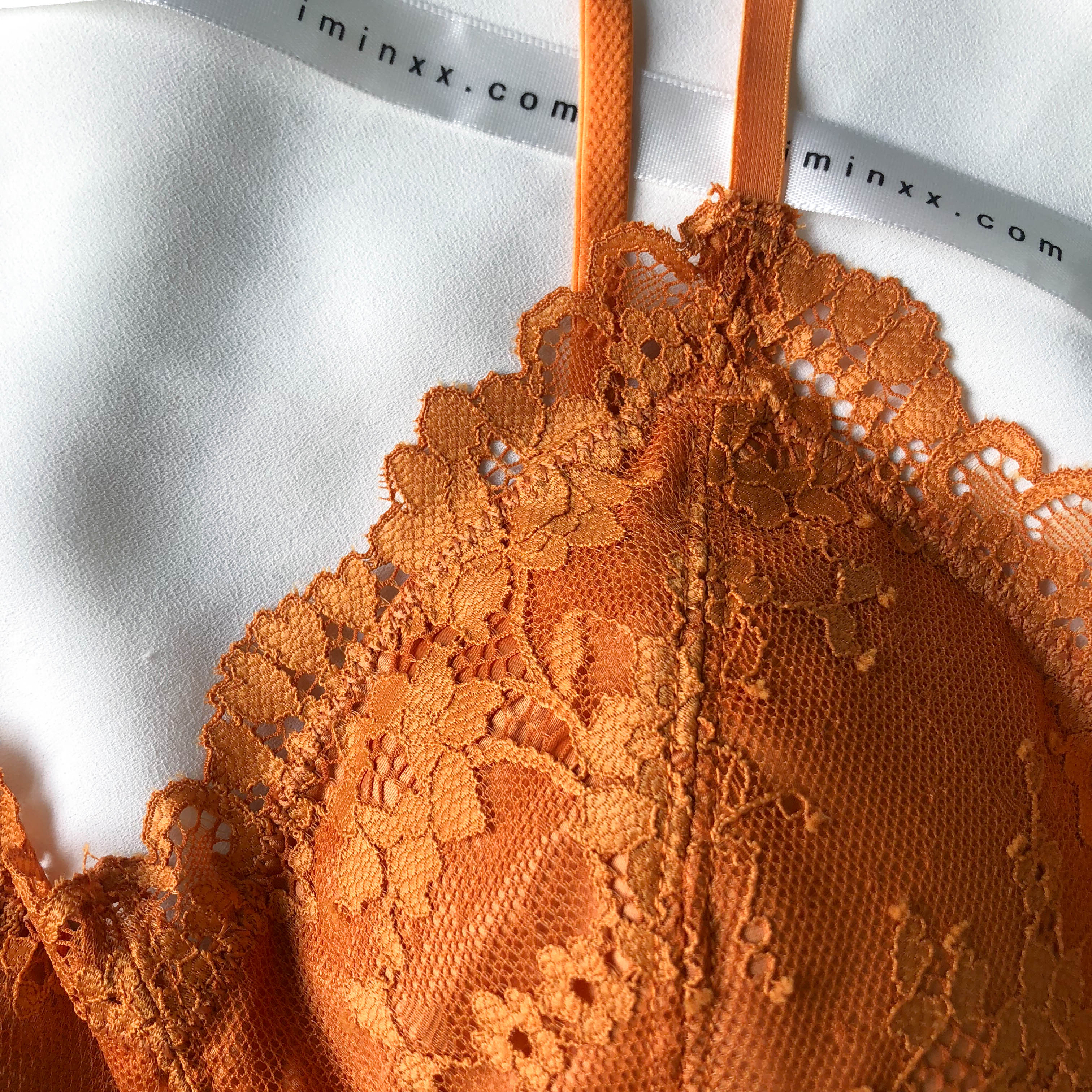 Blooming Love Bralette in Apricot (Size S & L Only)