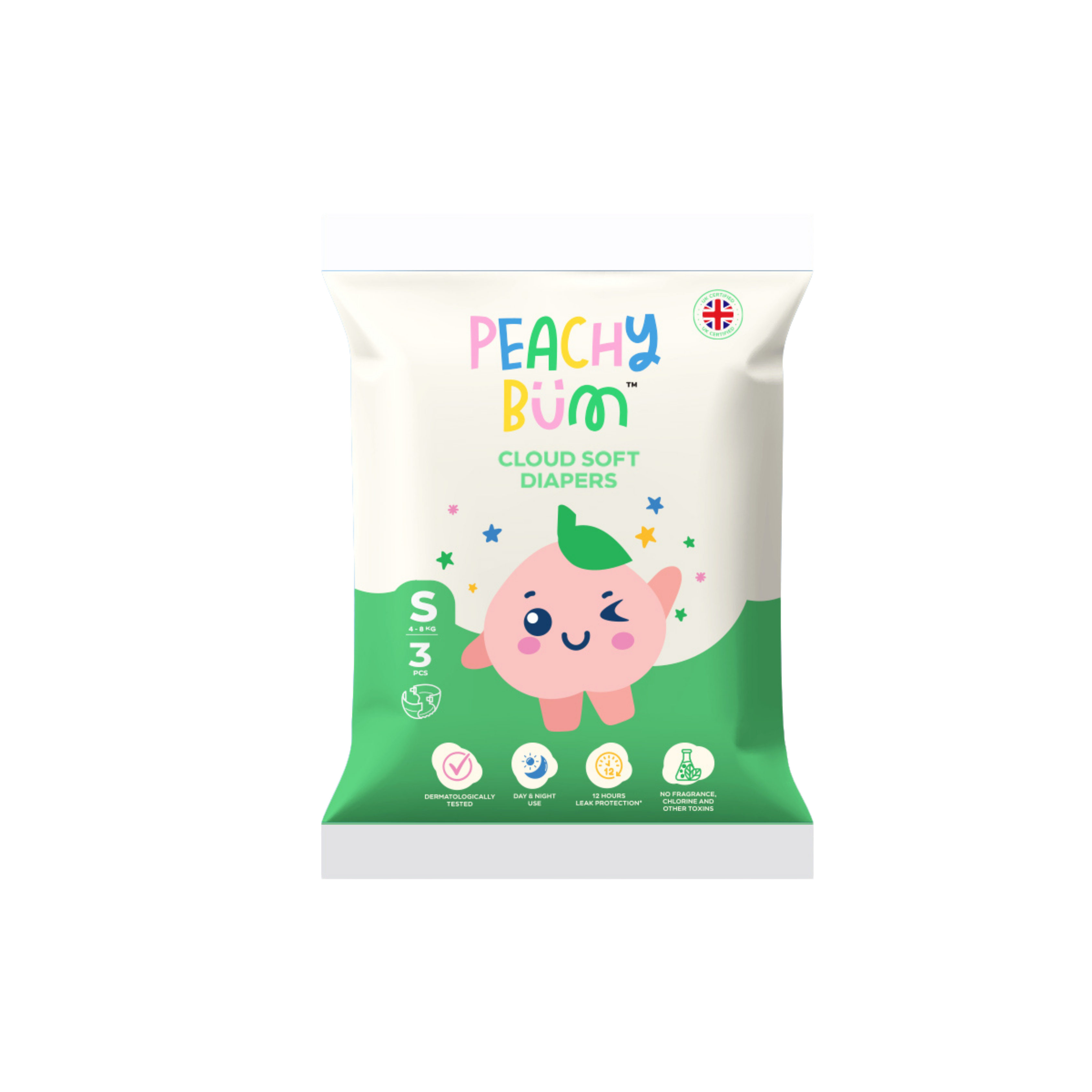Peachy Bum Diaper Sample
