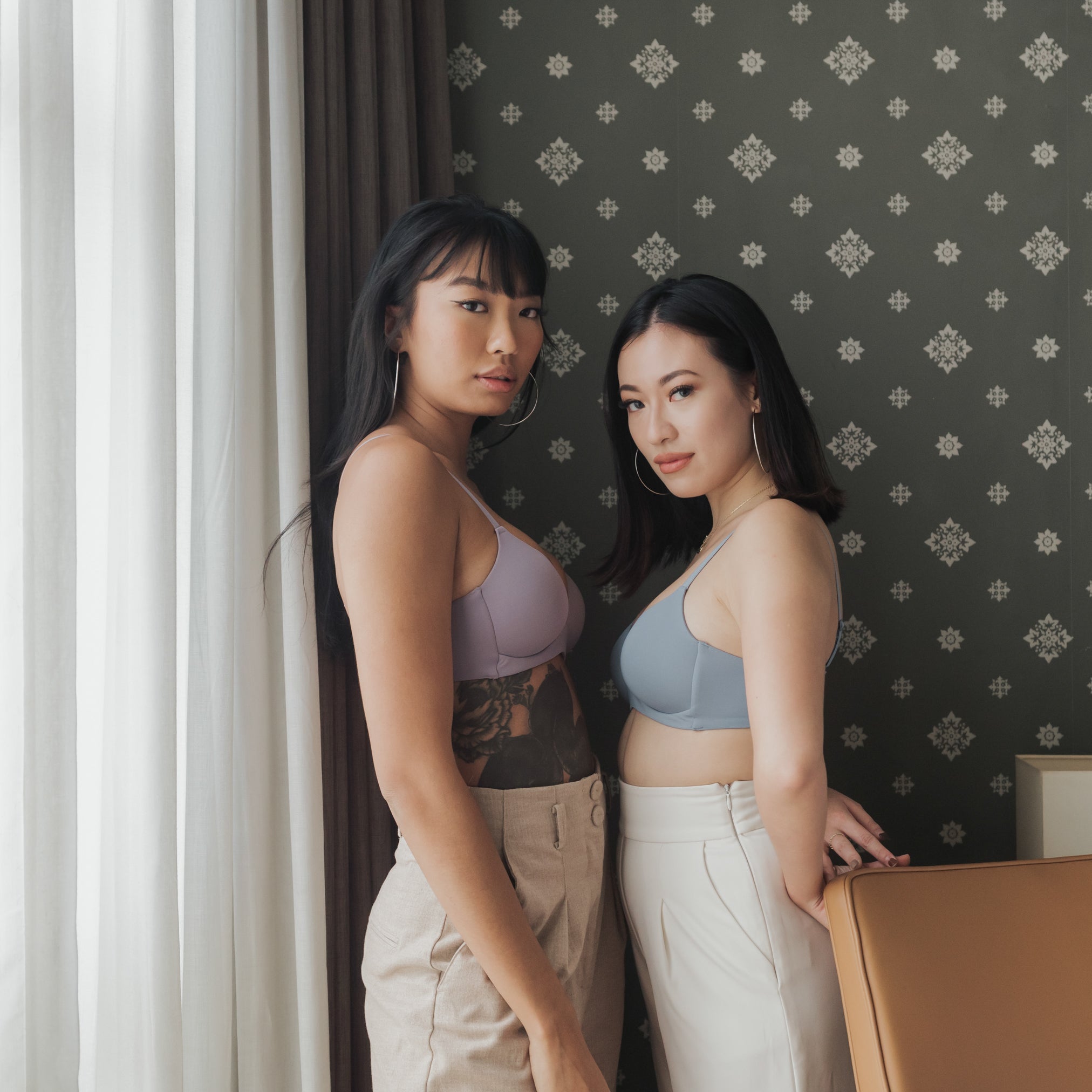 Basic Cotton Freedom Wireless Bra in Blue (Size S & XL Only)