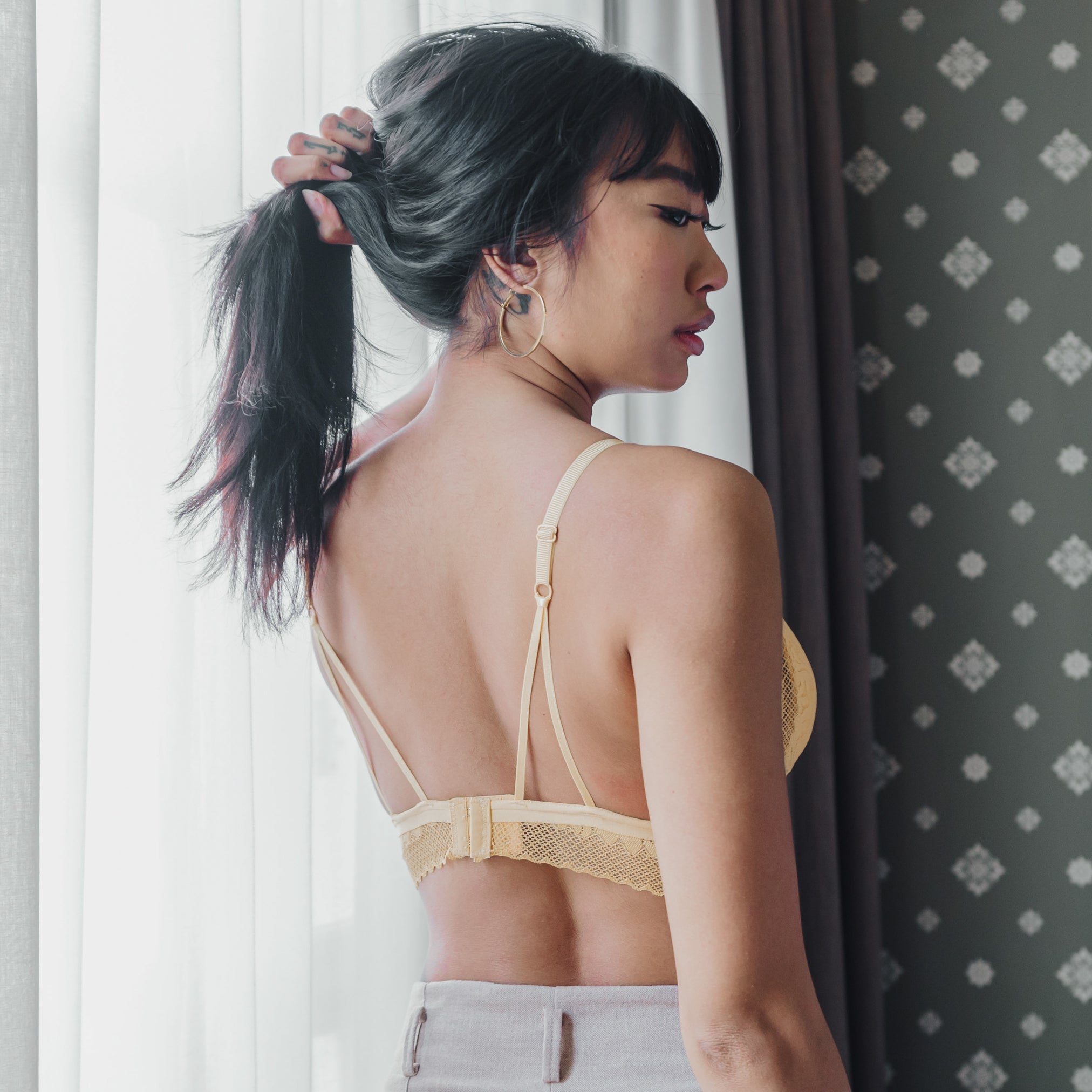 Crushing On Lace Midi Bralette in Sunshine