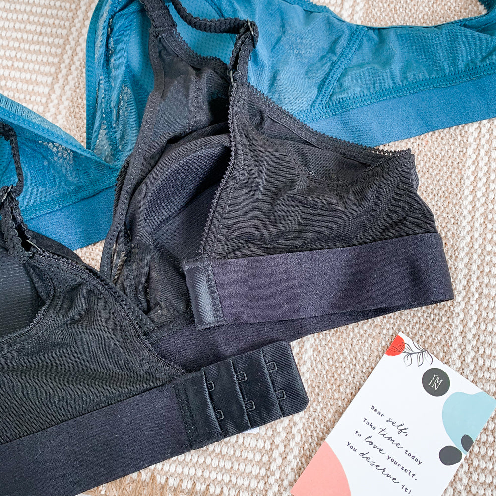 Modern Edge Bralette in Black (Size XXL Only)