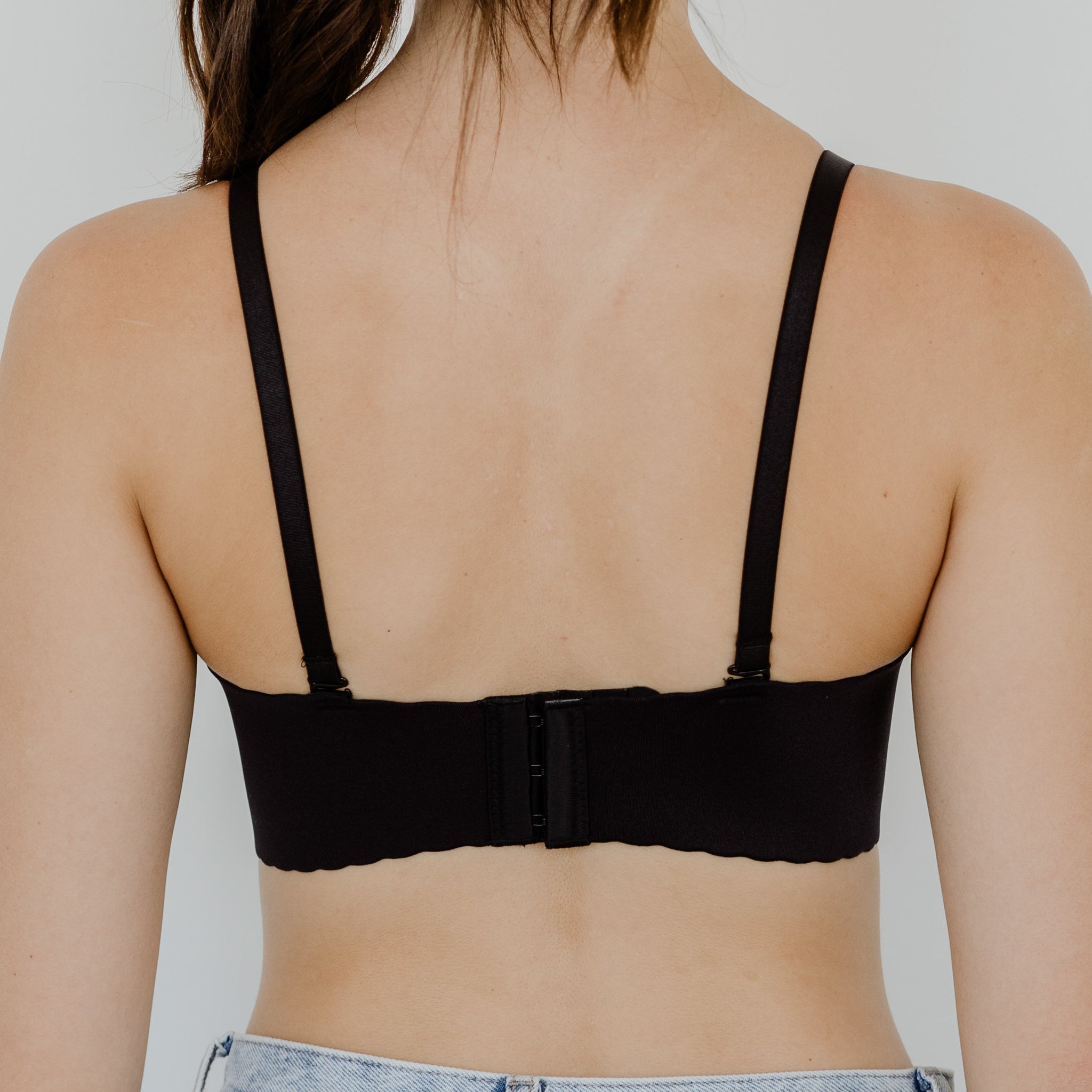 Entice Me! V2.0 Seamless Push Up Wireless Bra in Glossy Black (Size XL Only)